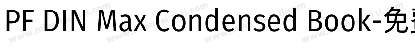 PF DIN Max Condensed Book字体转换